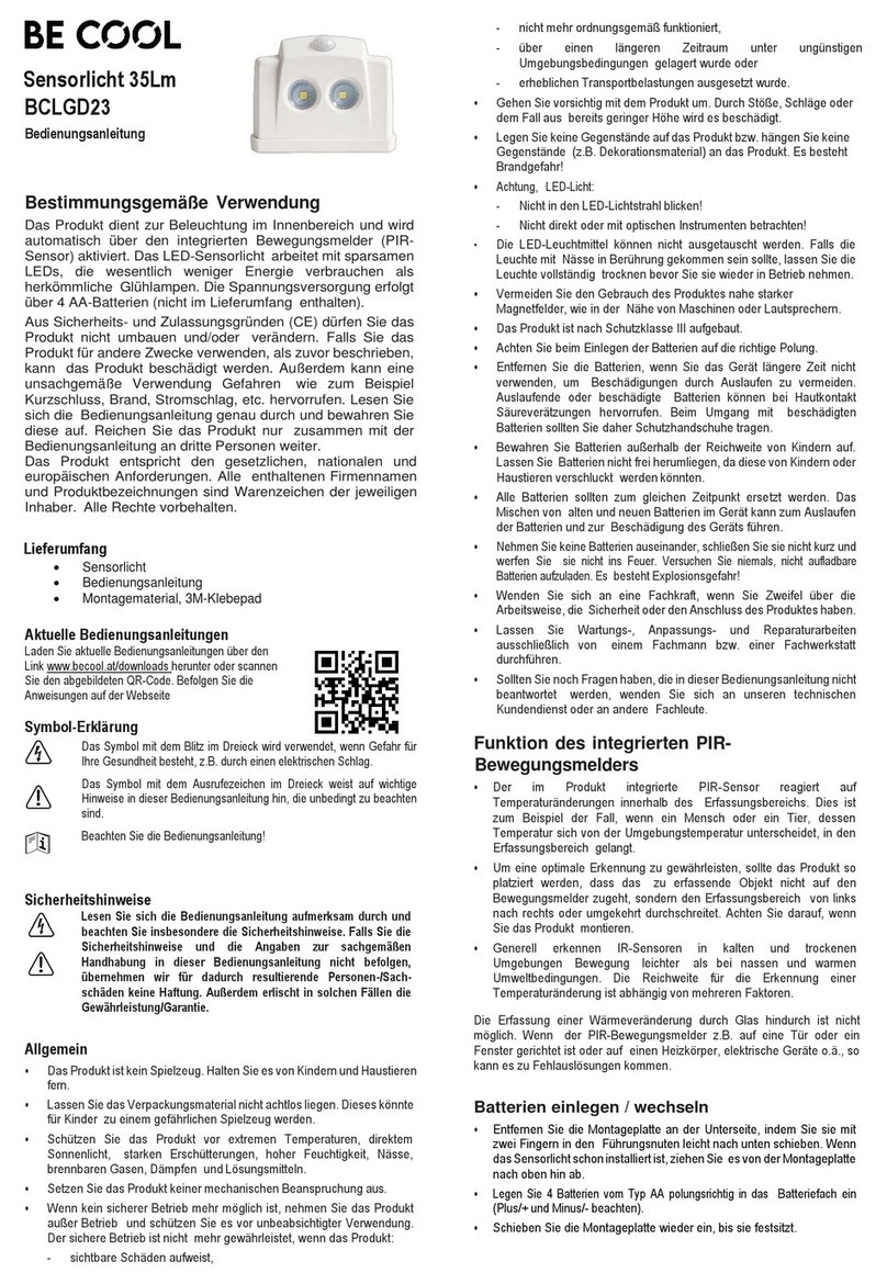 Be Cool BCLGD23 Manuale utente