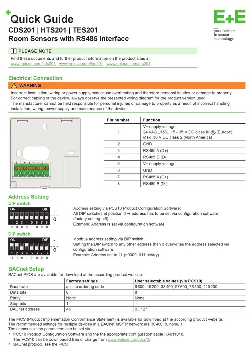 E+E Elektronik CDS201 Manuale utente