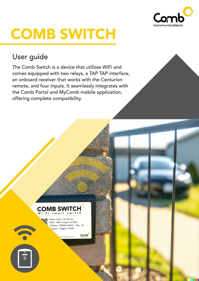 Comb Communications Switch Manuale utente