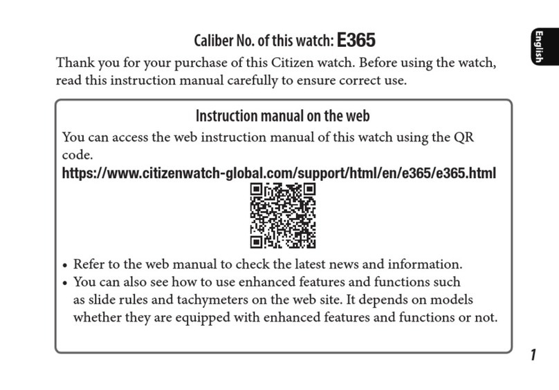 Citizen E365 Manuale utente