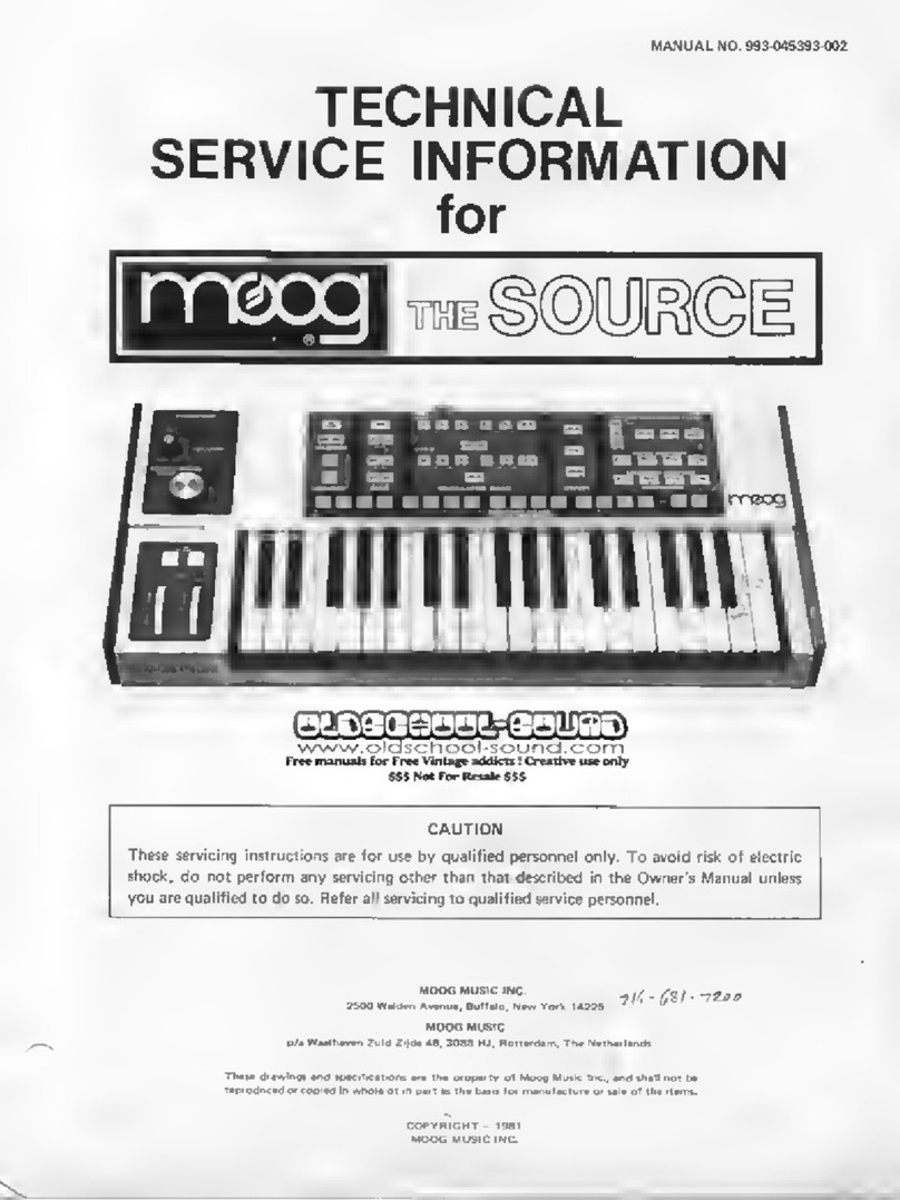 Moog THE SOURCE Istruzioni per l'uso e l'installazione