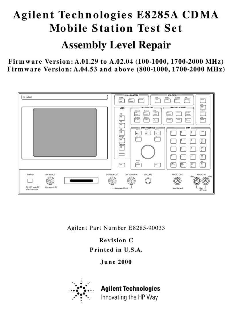 Agilent Technologies E8285A Manuale utente