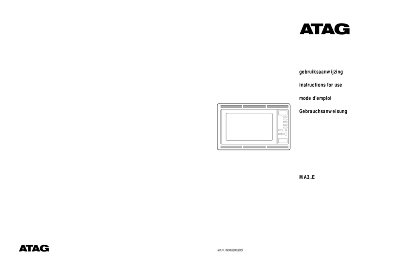Atag MA3 E Series Manuale utente