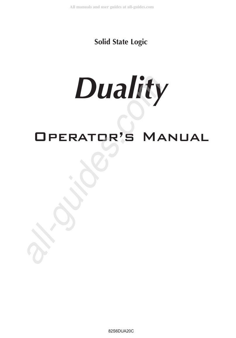 Solid State Logic Duality Manuale utente
