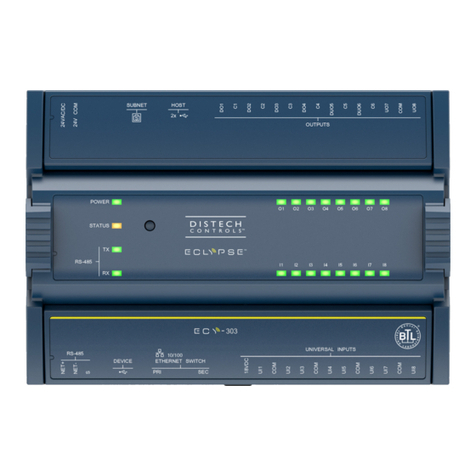 Distech Controls ECLYPSE ECY-303 Manuale utente