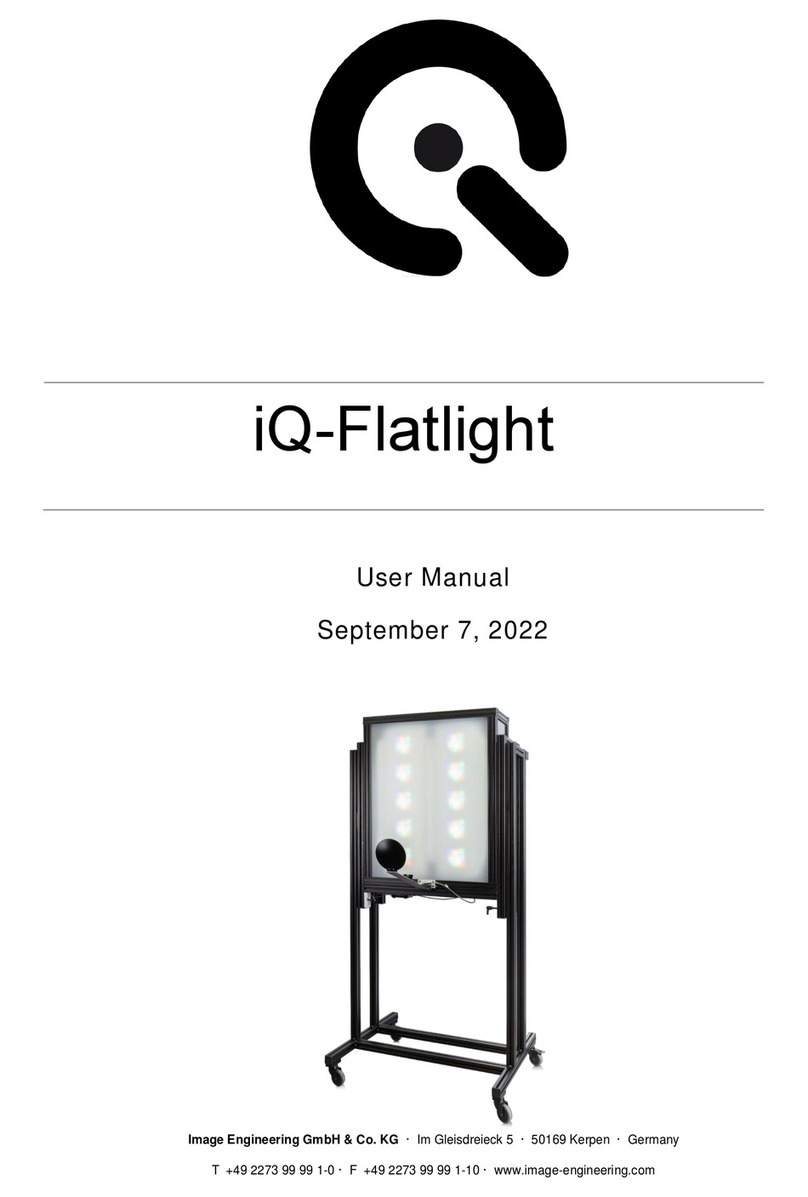 Image Engineering iQ-Flatlight Manuale utente Image Engineering iQ-Flatlight Manuale utente