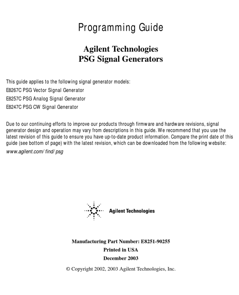 Agilent Technologies E8267C Istruzioni operative