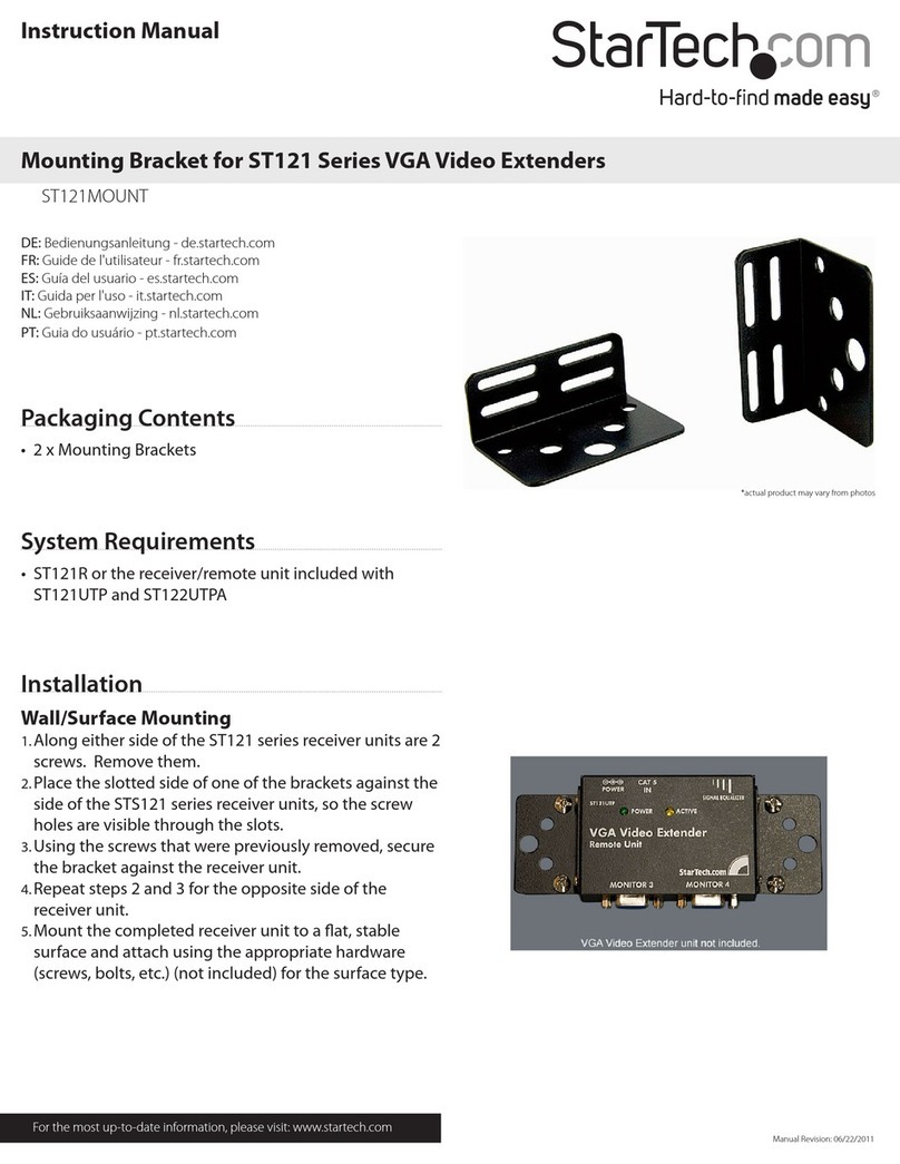 StarTech.com ST121MOUNT Manuale utente StarTech.com ST121MOUNT Manuale utente