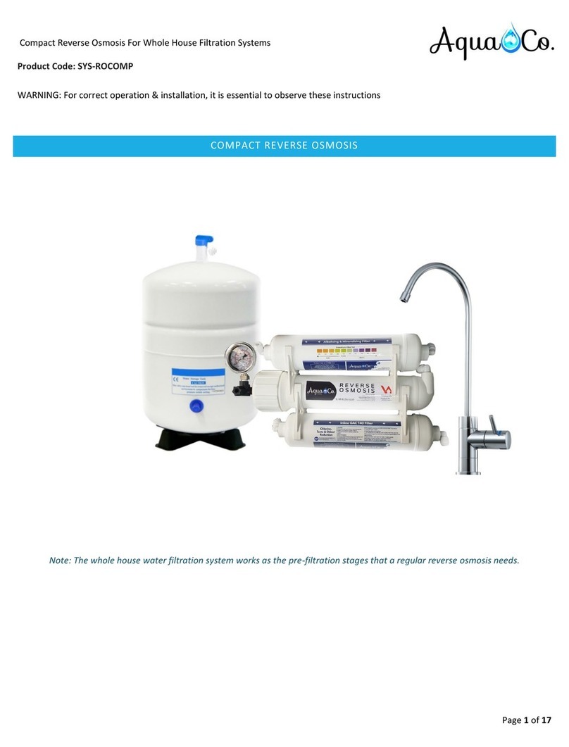 AquaCo SYS-ROCOMP Manuale utente