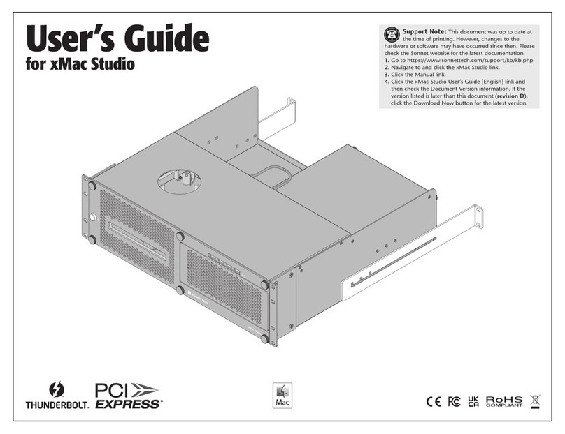 Sonnettech xMac Studio Manuale utente