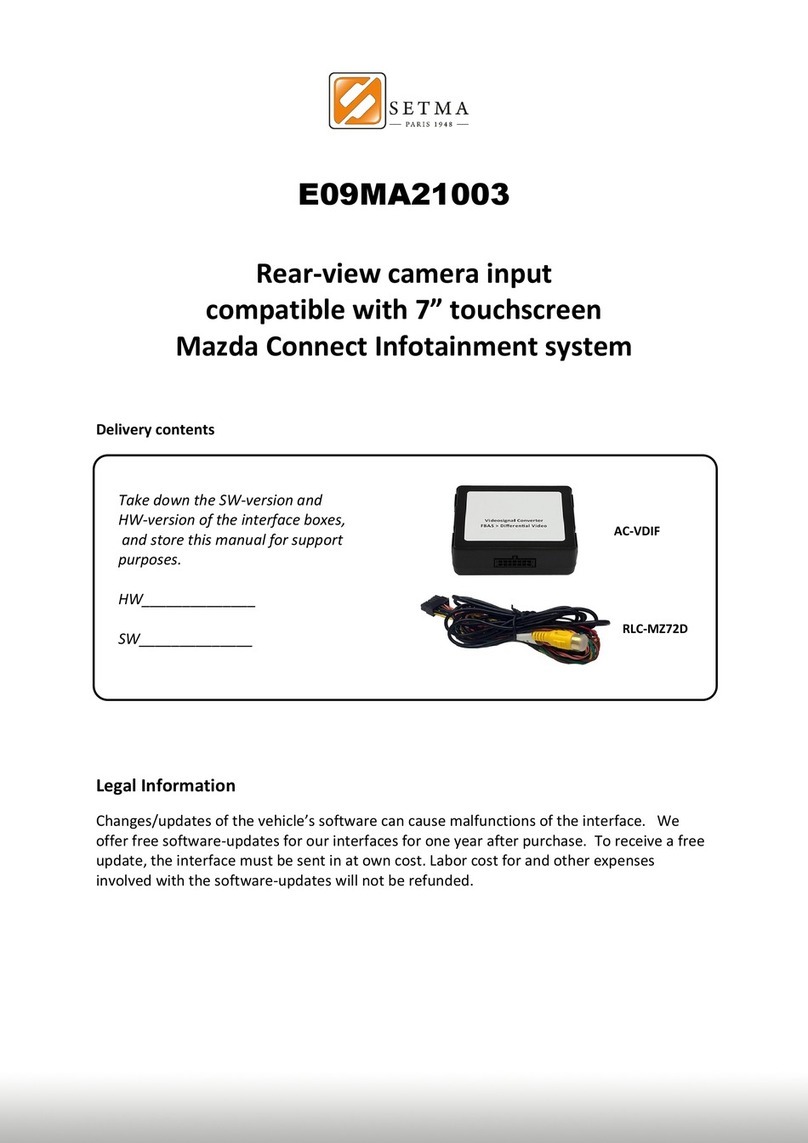 Setma E09MA21003 Manuale utente