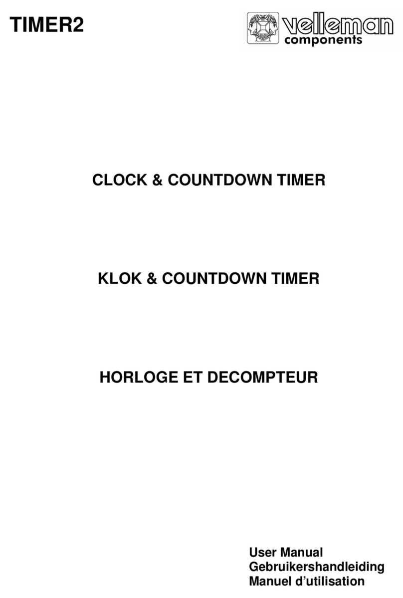 Velleman TIMER2 Manuale utente