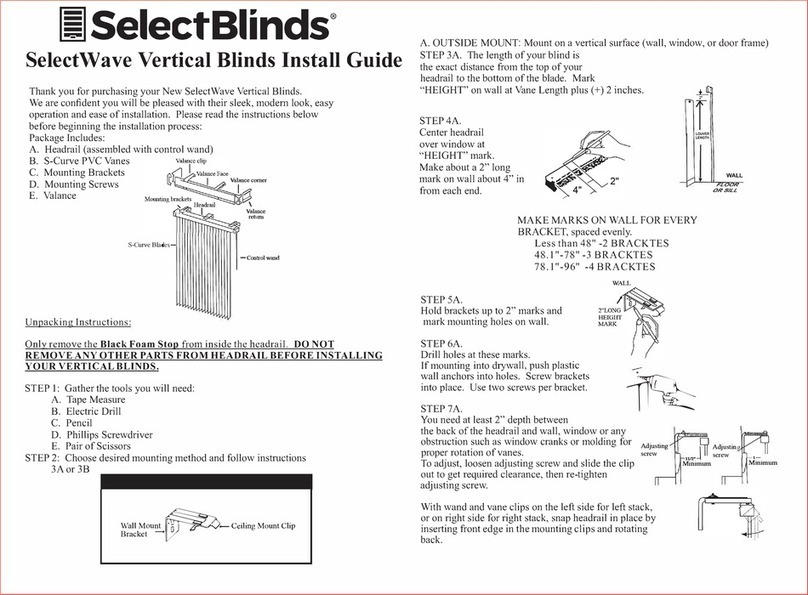 SelectBlinds SelectWave Manuale utente