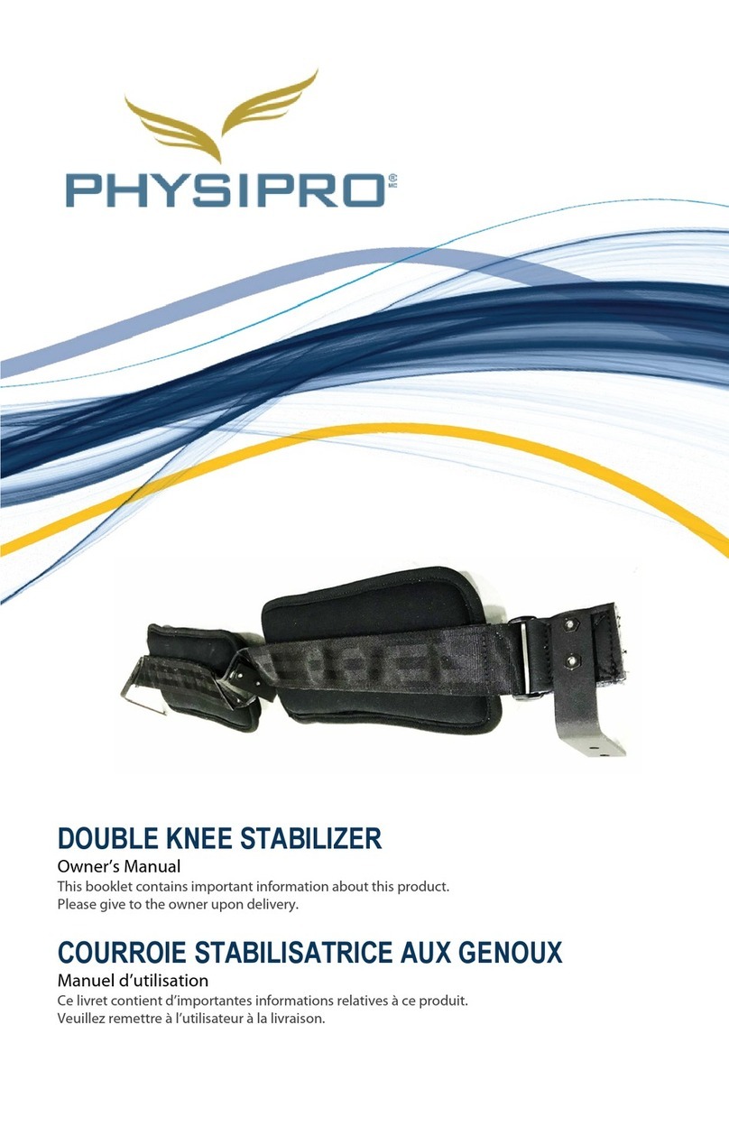 Physipro DOUBLE KNEE STABILIZER Manuale utente