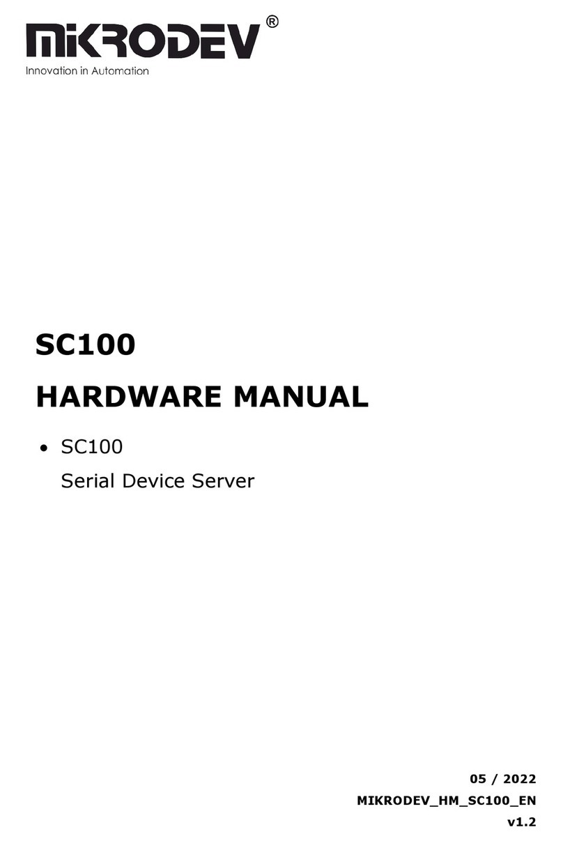 MIKRODEV SC100 Manuale utente