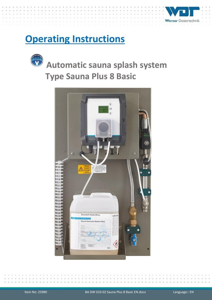 Werner Dosiertechnik Sauna Plus 8 Basic Manuale utente Werner Dosiertechnik Sauna Plus 8 Basic Manuale utente