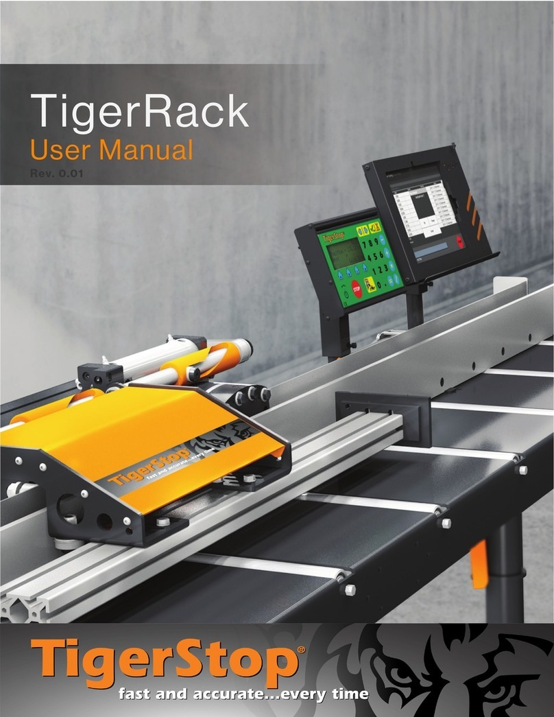 TigerStop TigerRack Manuale utente