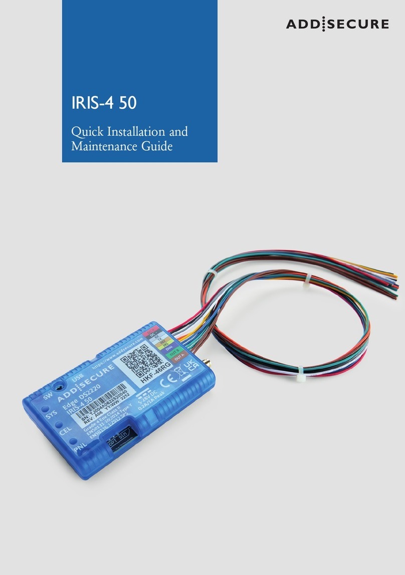 AddSecure IRIS-4 50 Manuale del prodotto