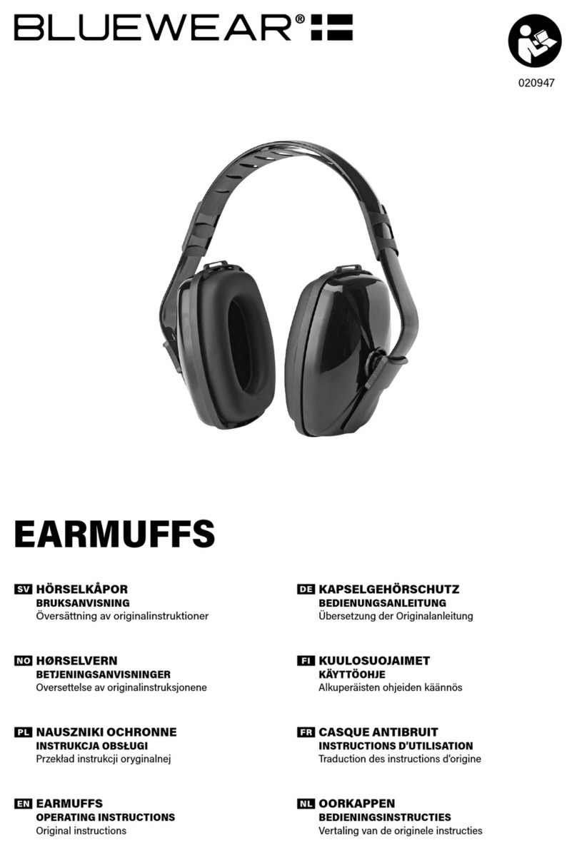 BlueWear EARMUFFS Manuale utente