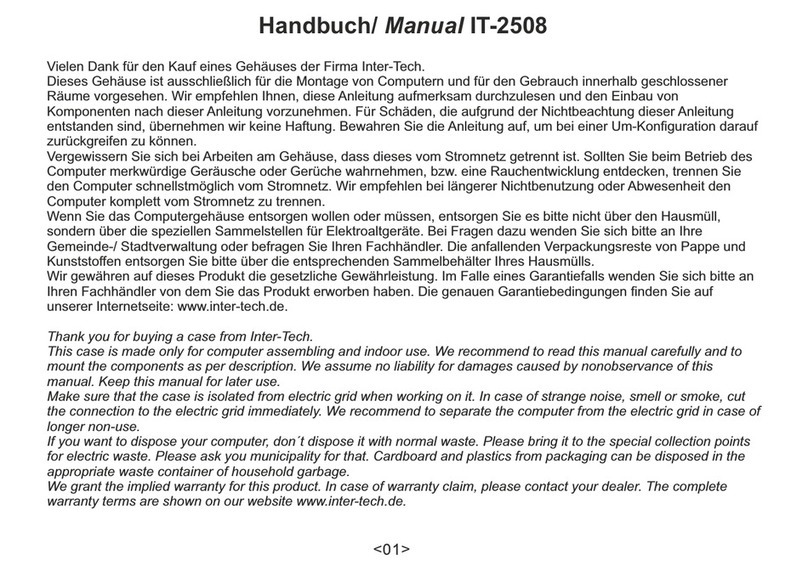 Intertech SQUARE IT-2508 Manuale utente Intertech SQUARE IT-2508 Manuale utente