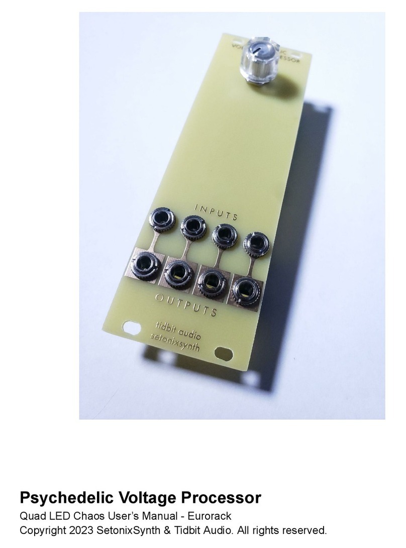 SetonixSynth Psychedelic Voltage Processor Manuale utente