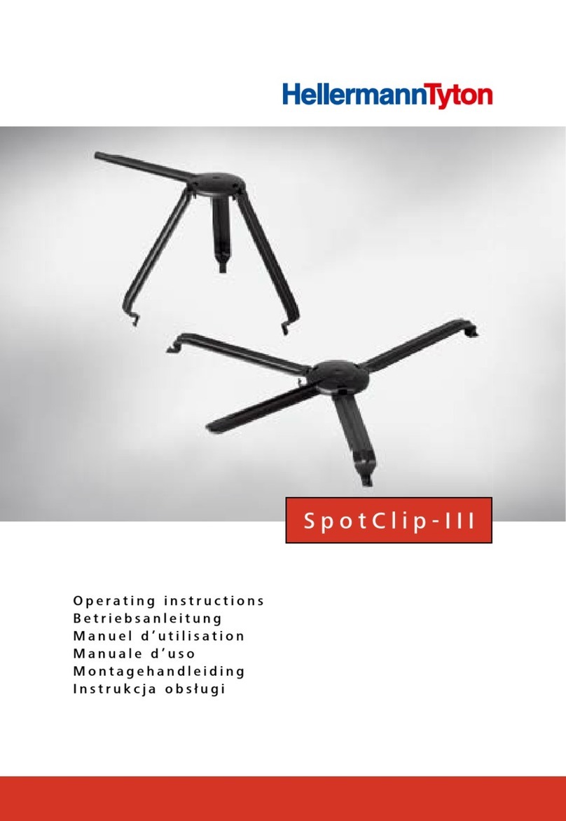 Hellermann Tyton SpotClip-III Manuale utente