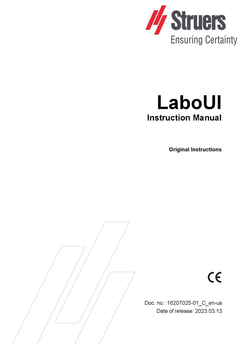Struers LaboUI Manuale utente Struers LaboUI Manuale utente