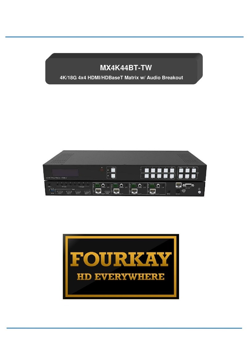 FOURKAY MX4K44BT-TW Manuale utente FOURKAY MX4K44BT-TW Manuale utente