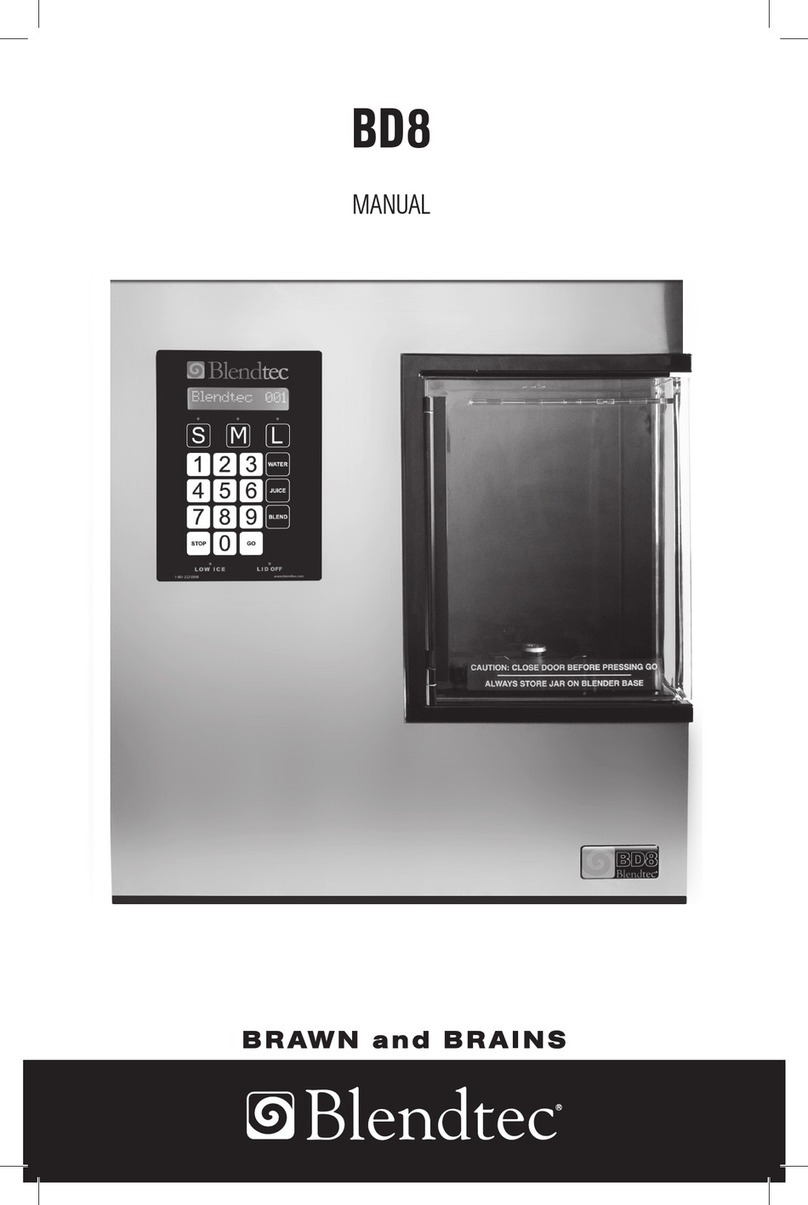 Blendtec BD8 Manuale utente