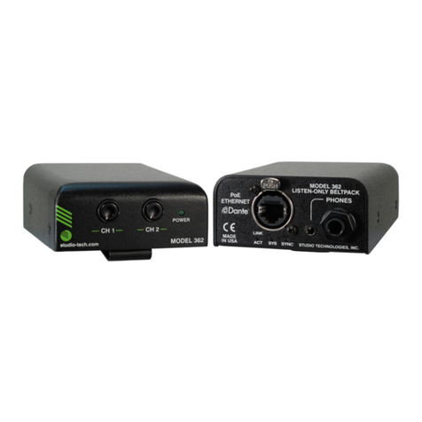 Studio Technologies 362 Manuale utente