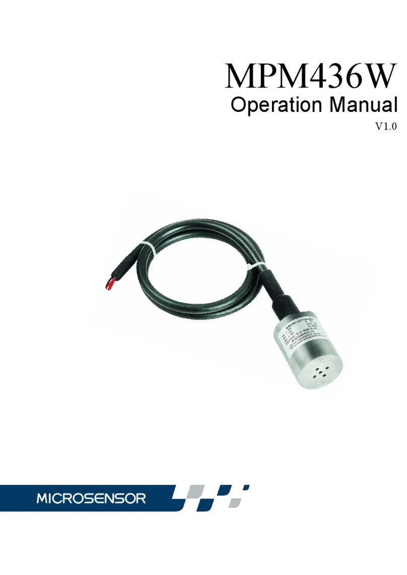 Microsensor MPM436W Manuale utente