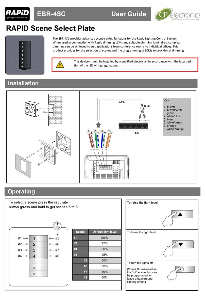 C.P. Electronics Rapid EBR-4SC Manuale utente C.P. Electronics Rapid EBR-4SC Manuale utente