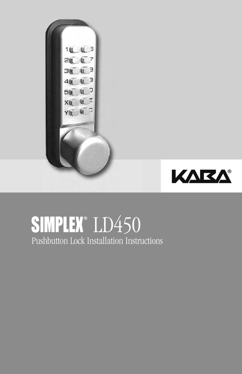 Kaba SIMPLEX LD450 Manuale utente