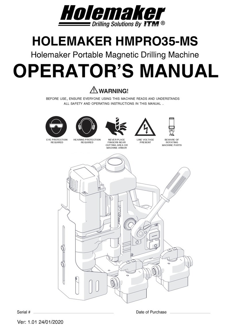 HOLEMAKER HMPRO35-MS Manuale utente