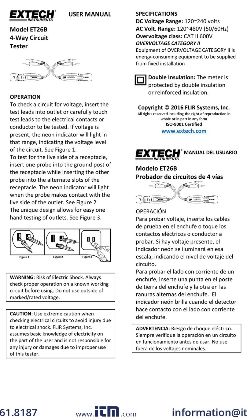 Extech Instruments ET26B Manuale utente Extech Instruments ET26B Manuale utente