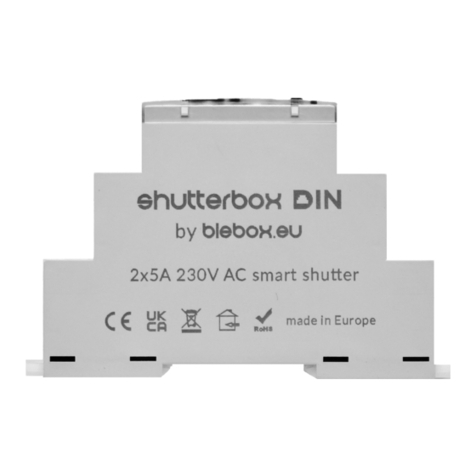 BleBox shutterbox DIN Manuale utente