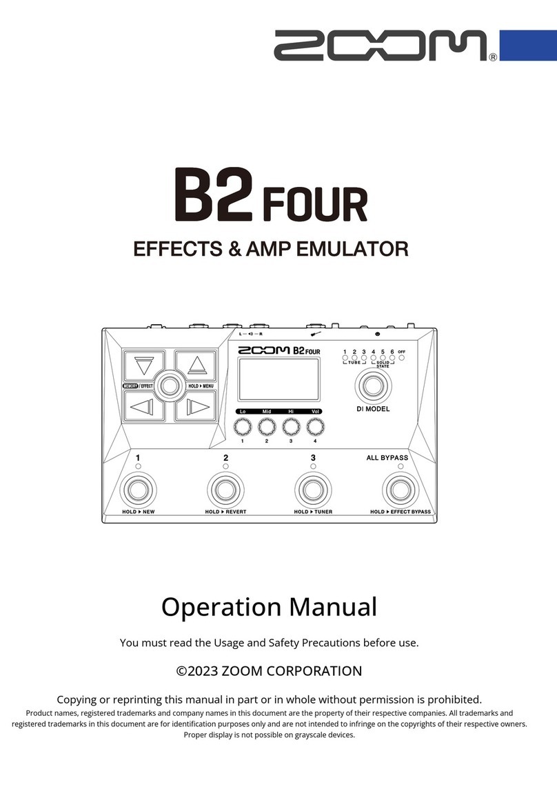 Zoom B2FOUR Manuale utente