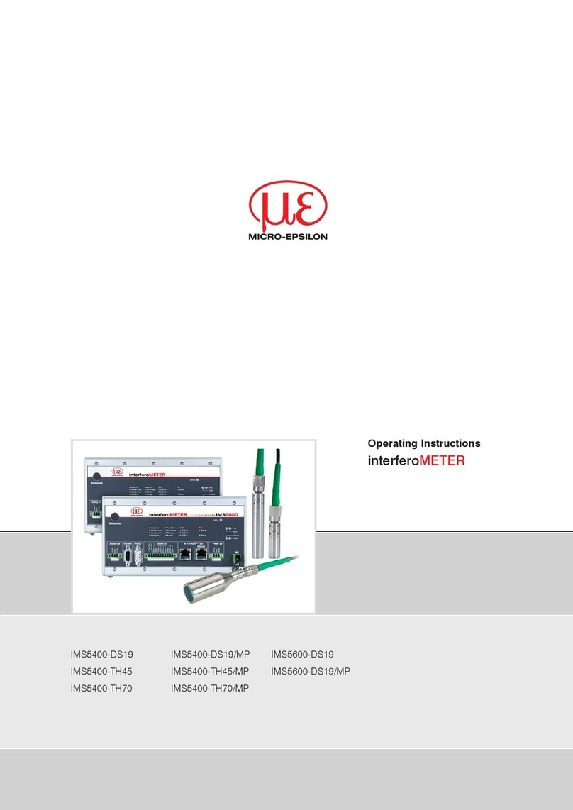 MICRO-EPSILON interferoMETER Manuale utente