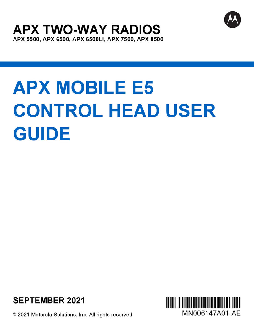 Motorola APX E5 Manuale utente