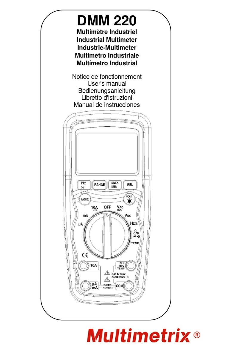 Multimetrix DMM 220 Manuale utente