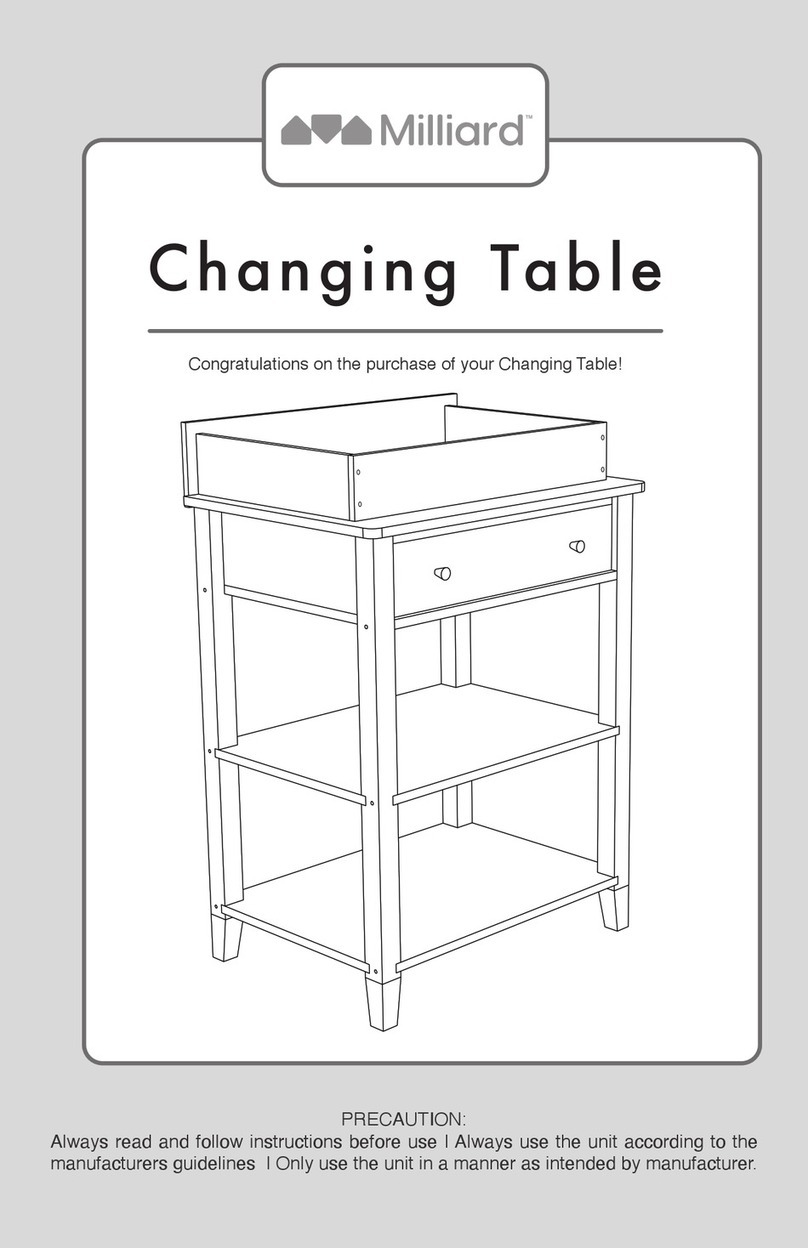 milliard Changing Table Manuale utente