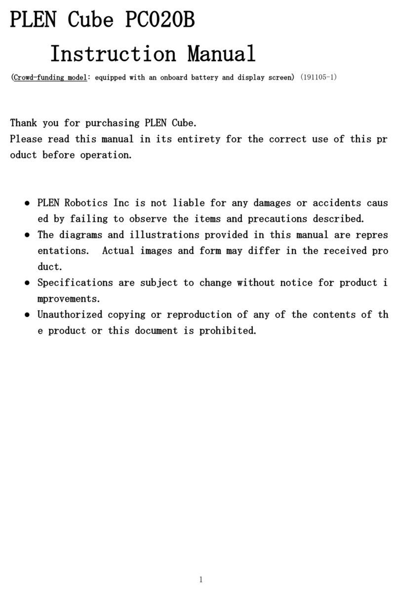 PLEN Robotics Cube PC020B Manuale utente