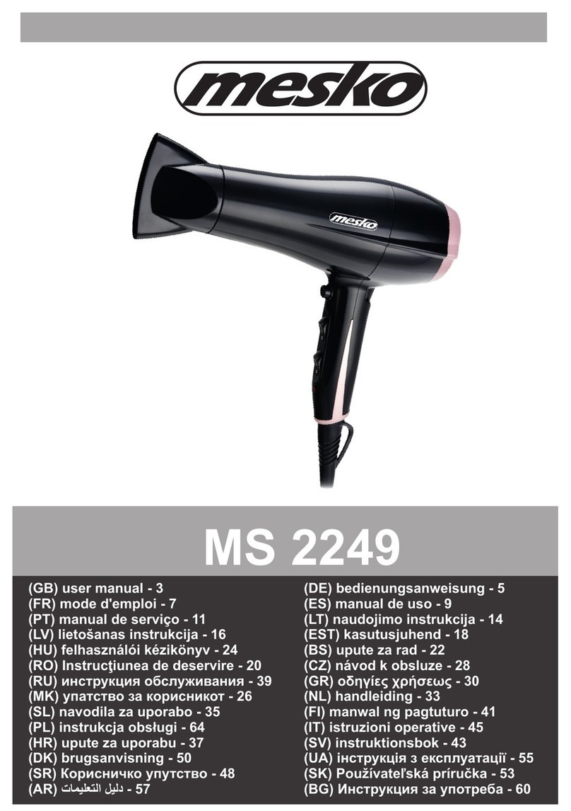 Mesko MS 2249 Manuale utente Mesko MS 2249 Manuale utente