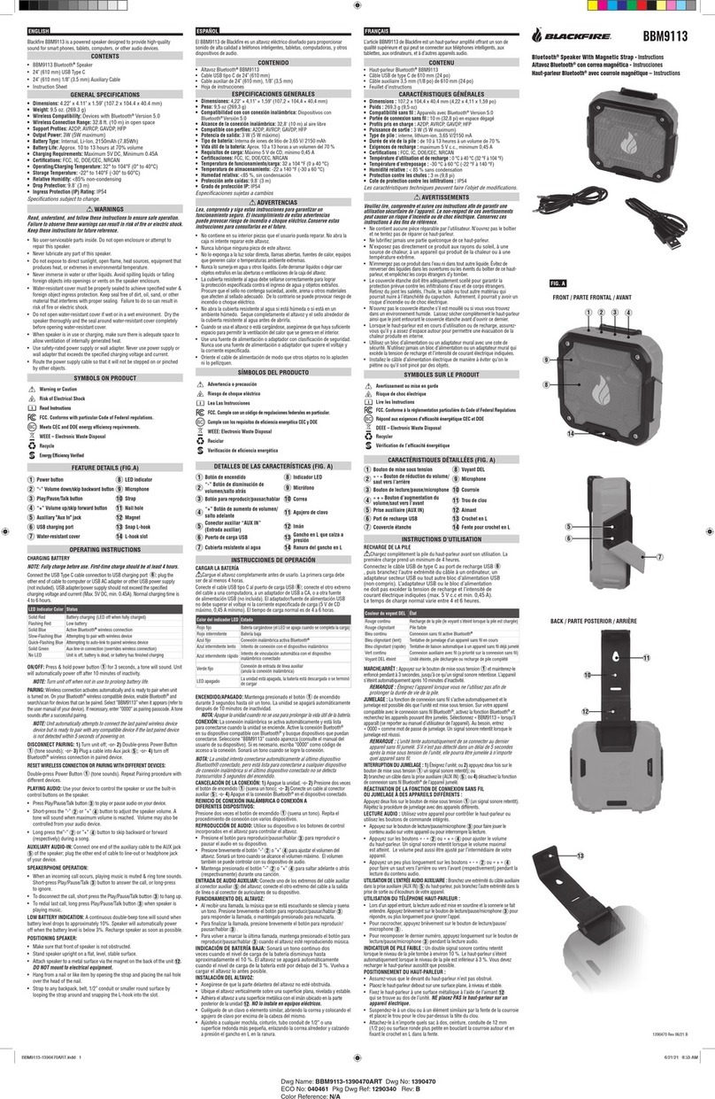 Blackfire BBM9113 Manuale utente