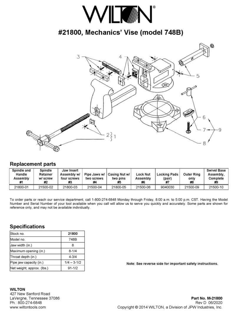 Wilton 748B Manuale utente