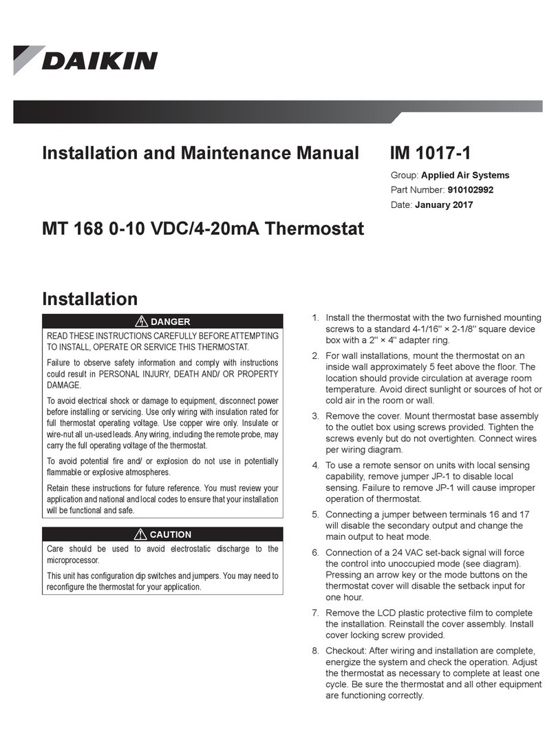 Daikin MT 168 Manuale