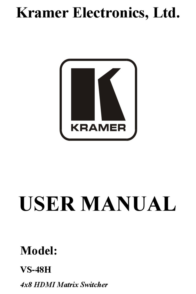 Kramer VS-48H Manuale utente
