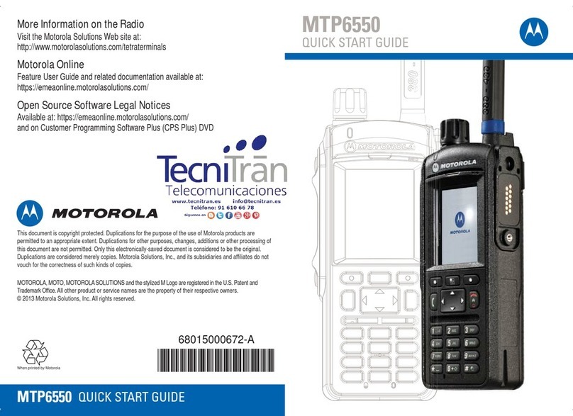 Motorola MTP6550 Manuale utente Motorola MTP6550 Manuale utente