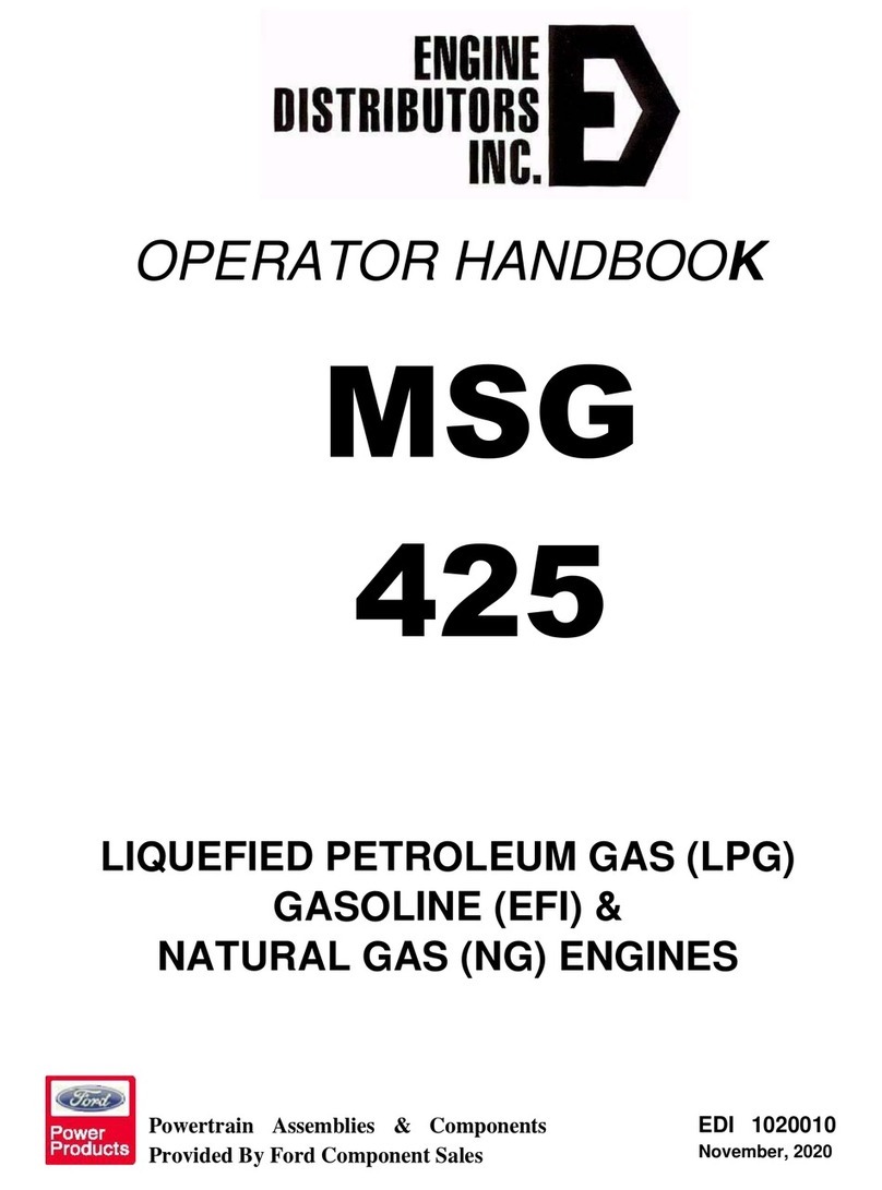Engine distributors MSG 425 Manuale di servizio