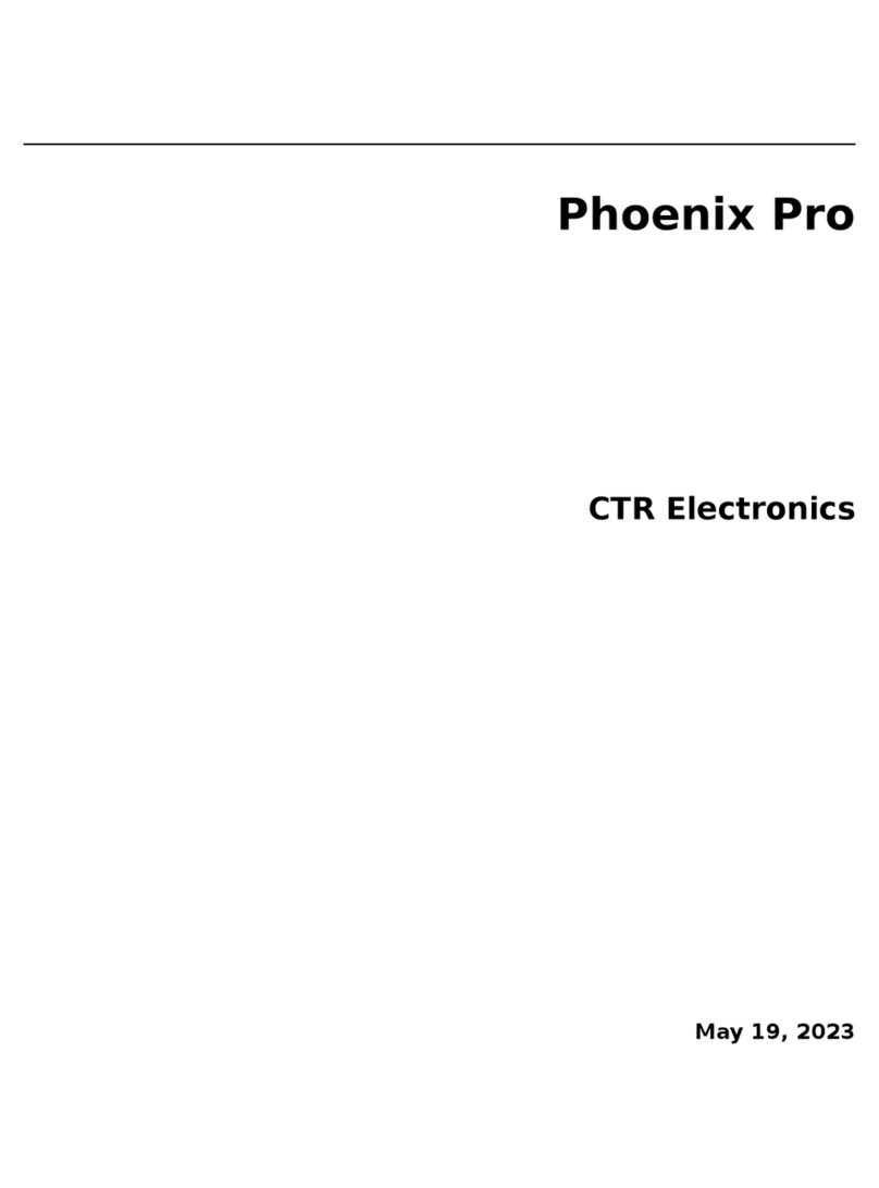 CTR Electronics Phoenix Pro Manuale utente